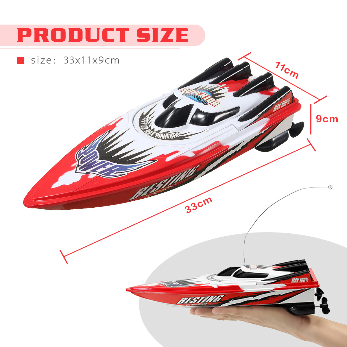 Red-Green-Plastic-Durable-Remote-Control-Twin-Motor-High-Speed-Racing-RC-Boat-Toy-1106287