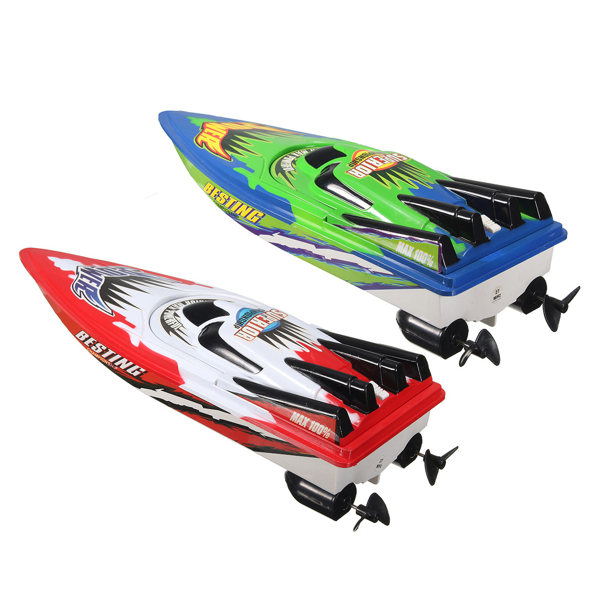 Red-Green-Plastic-Durable-Remote-Control-Twin-Motor-High-Speed-Racing-RC-Boat-Toy-1106287