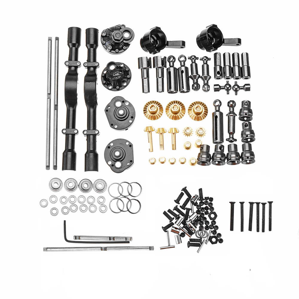 1-Full-Set-Metal-OP-Replacement-Accessories-Middle-Bridge-Axle-for-WPL-B16-B36-116-6WD-Rc-Car-Parts-1423940