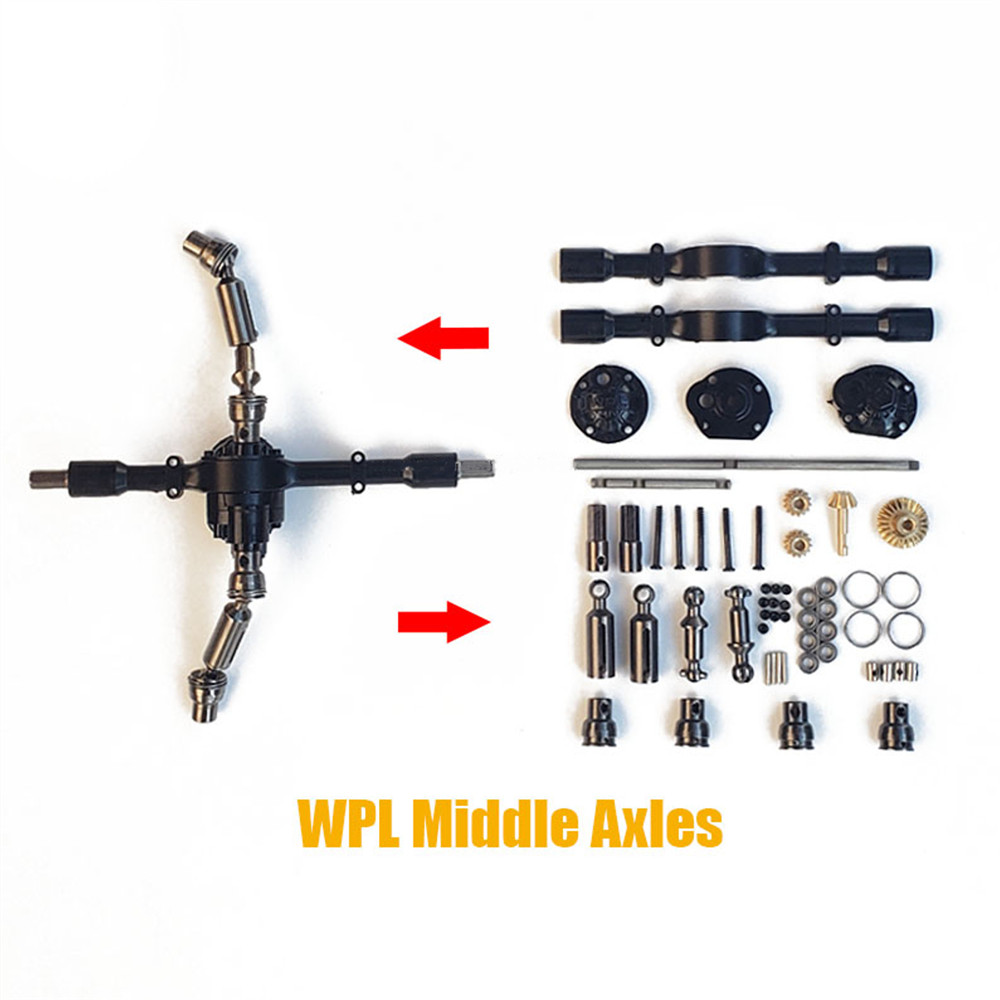 1-Full-Set-Metal-OP-Replacement-Accessories-Middle-Bridge-Axle-for-WPL-B16-B36-116-6WD-Rc-Car-Parts-1423940