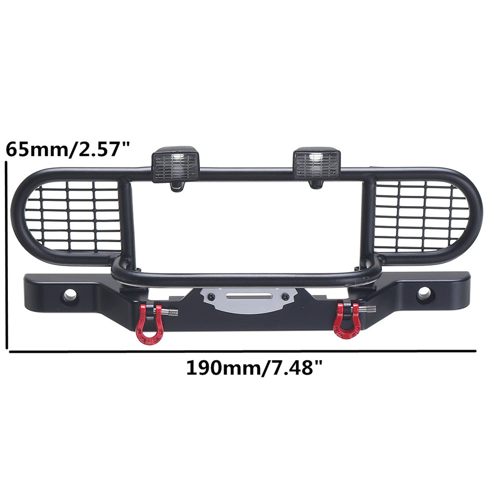 1-Set-Metal-Front-Bumper-With-Light-for-110-Scale-RC-Crawler-Car-Traxxas-TRX4-TRX-4-1476908