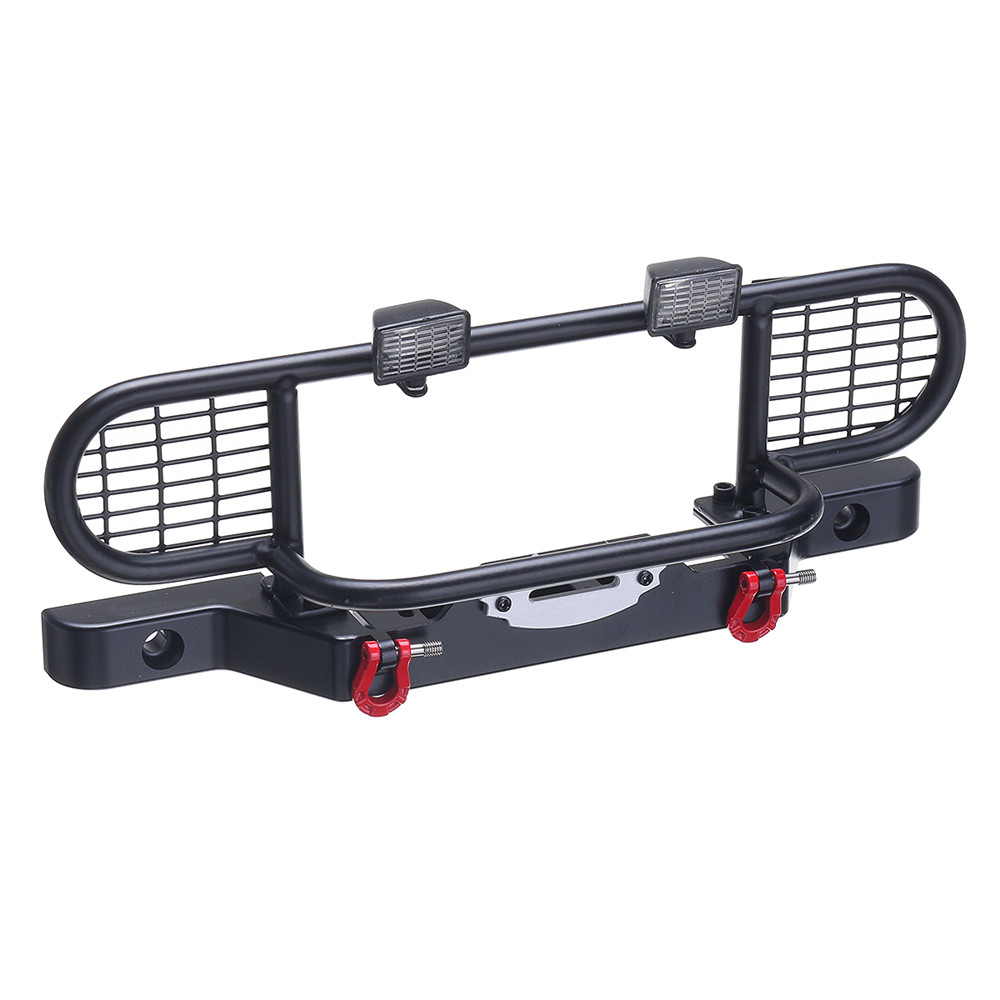 1-Set-Metal-Front-Bumper-With-Light-for-110-Scale-RC-Crawler-Car-Traxxas-TRX4-TRX-4-1476908