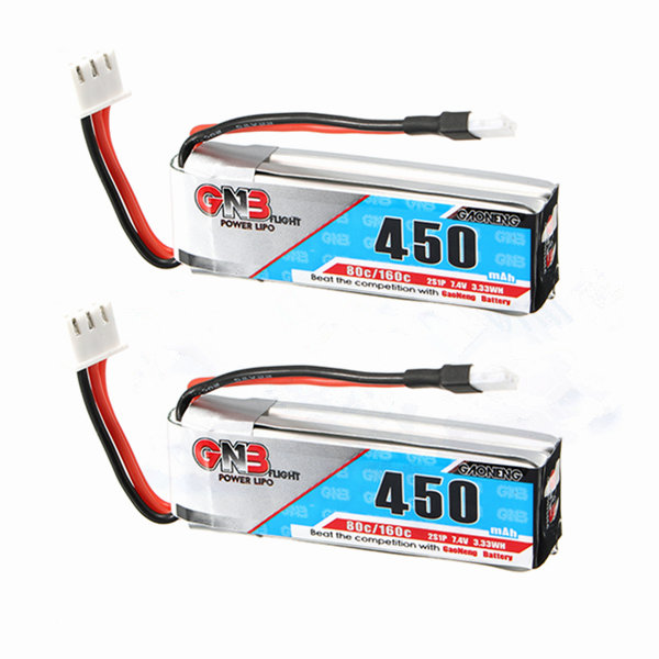 2X-Gaoneng-GNB-74V-450mAh-2S-80160C-Lipo-Battery-White-Plug-1312510