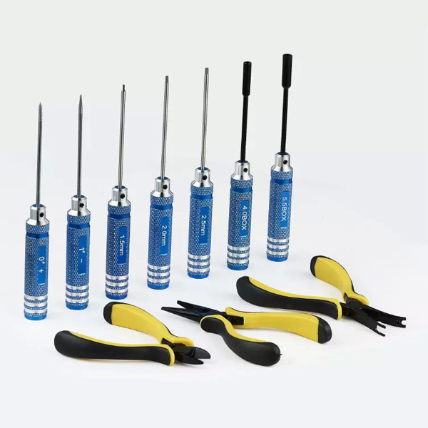 10-in-1-Set-Repairing-Tools-Kit-Box-Hex-Screwdriver-Cutter-Pliers-For-RC-Models-1098390