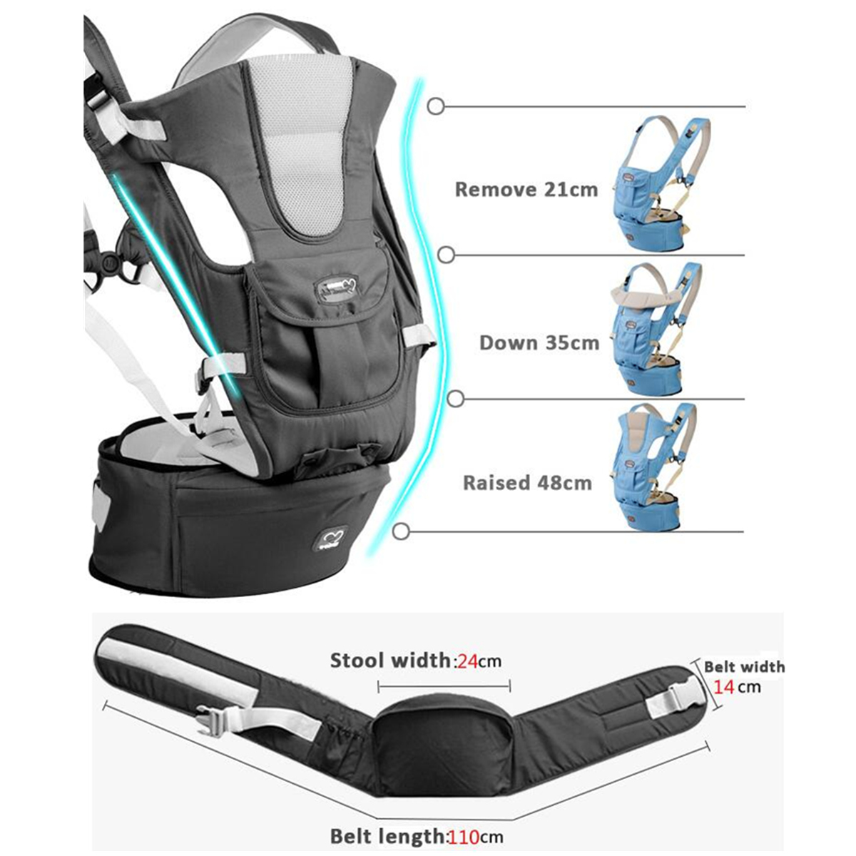 7-in-1-Adjustable-Baby-Infant-Sling-Carrier-Breathable-Ergonomic-Wrap-Backpack-Baby-Carriers-1282885