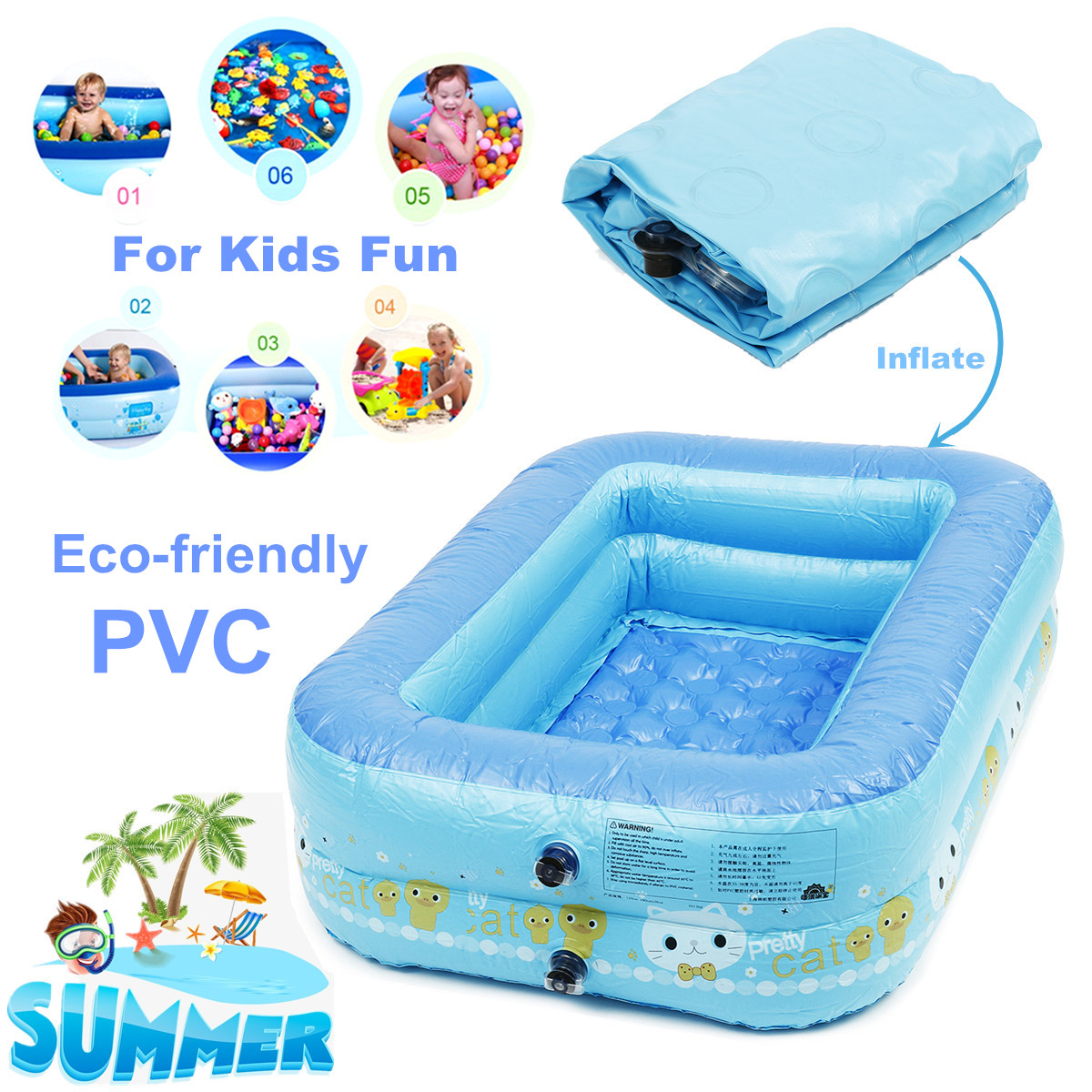 Baby-kids-Toddler-Child-PVC-Inflatable-Swimming-Pools-Bath-Spas-Summer-Fun-Toy-1293948