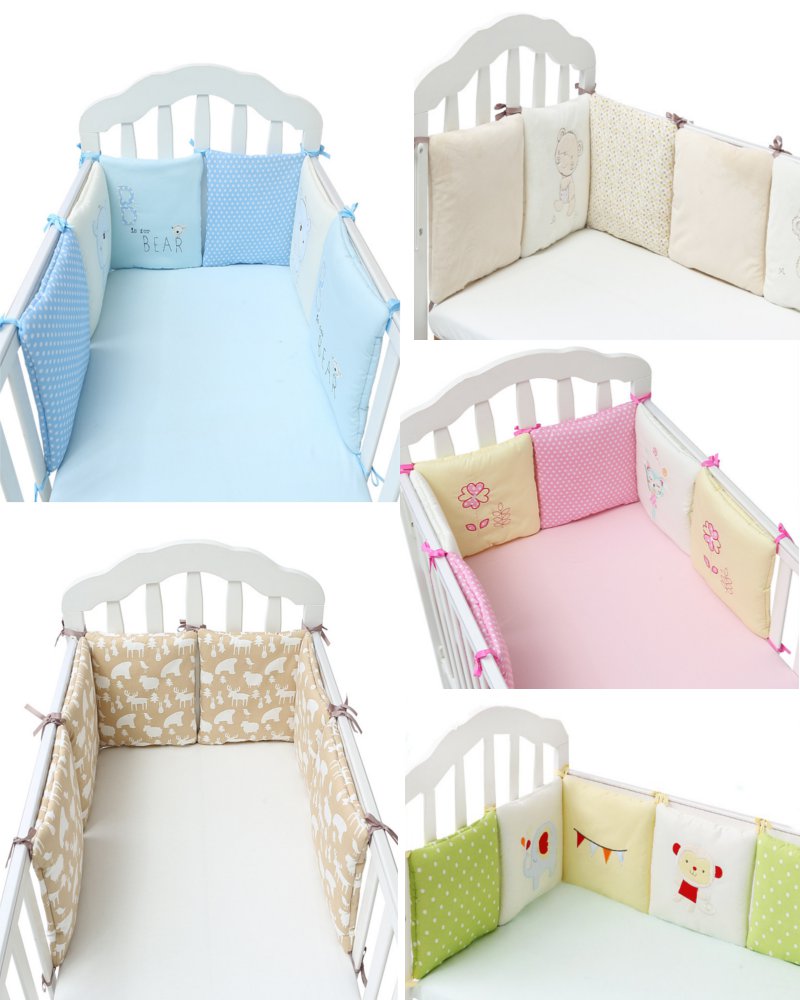 6PC-A-Set-Baby-Bed-Bumpers-Cotton-Plush-Safety-Infant-Toddler-Nursery-Beding-Protection-1129887