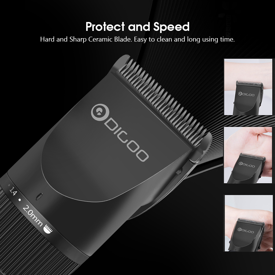 Digoo-BB-T2-USB-Ceramic-R-Blade-Hair-Clipper-Trimmer-Rechargeable-4X-Extra-Limiting-Comb-Razor-Silen-1256348