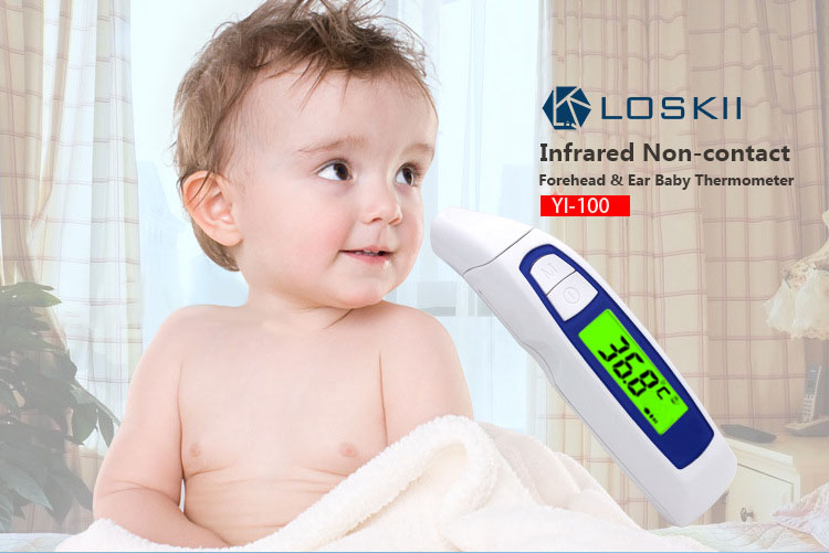 Loskii-YI-100-Digital-Infrared-Non-contact-Forehead-Ear-Infant-Baby-Thermometer-Electronic-Body-Ther-1251426