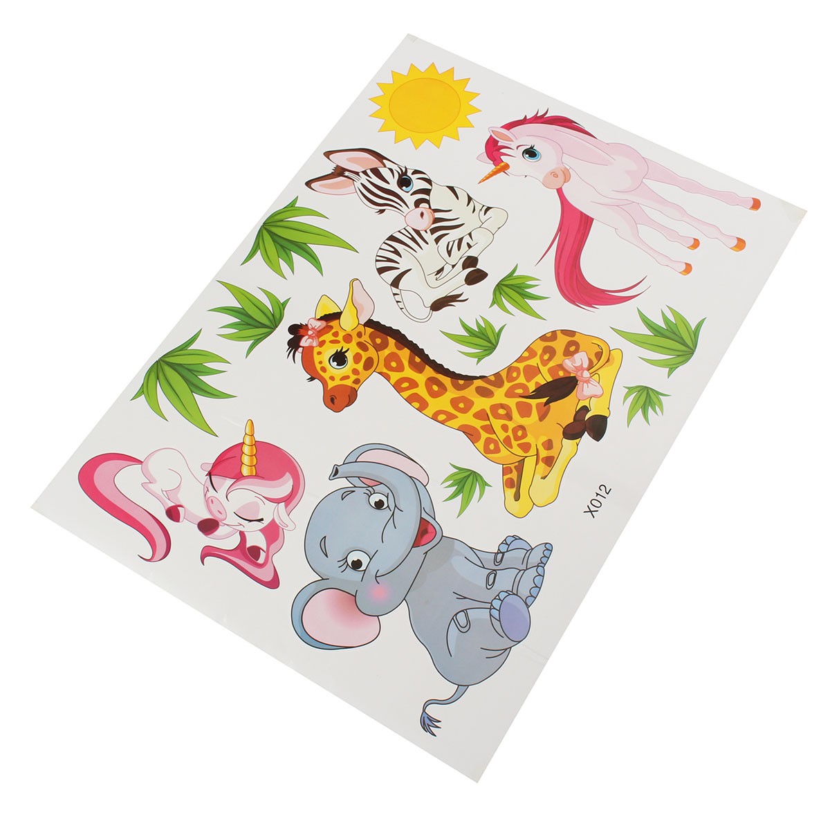 Cartoon-Animal-Elephant-Giraffes-Grass-Bedroom-Removable-Wall-Sticker-Home-Decor-1023584