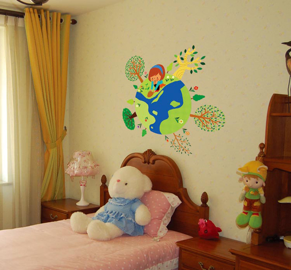 Moving-Cartoon-Kids-Earth-Wall-Stickers-Childrens-Room-Art-DIY-Cute-Decoration-Wallpaper-Decals-Back-998999