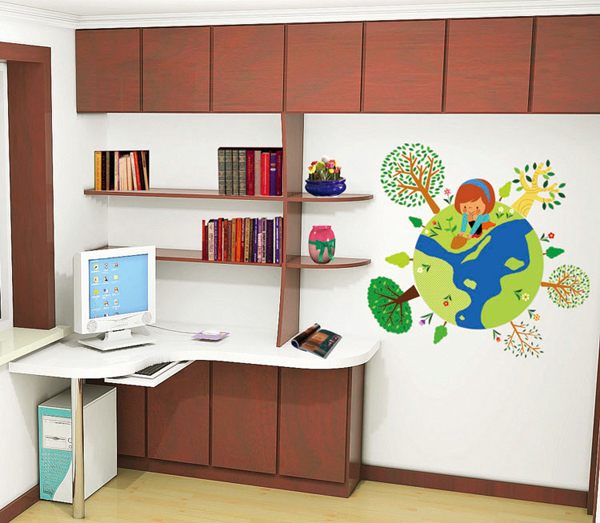 Moving-Cartoon-Kids-Earth-Wall-Stickers-Childrens-Room-Art-DIY-Cute-Decoration-Wallpaper-Decals-Back-998999