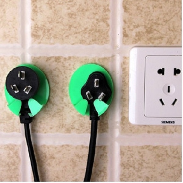 2Pcs-Kitchen-Socket-Hook-Holder-Safe-Plug-Kids-Children-Protect-Safety-Power-Electricity-Wall-Hanger-1035286