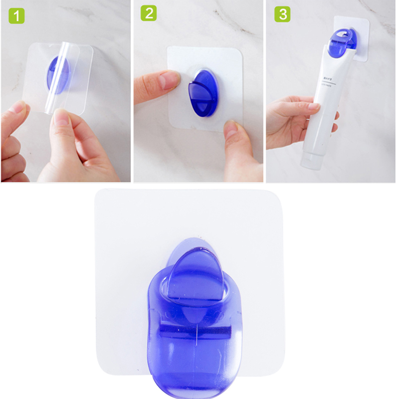 Multi-function-Wall-Hanging-Toothpaste-Face-Cream-Clips-Dispenser-Bathroom-Strong-Adhesive-Hook-Towe-1315040