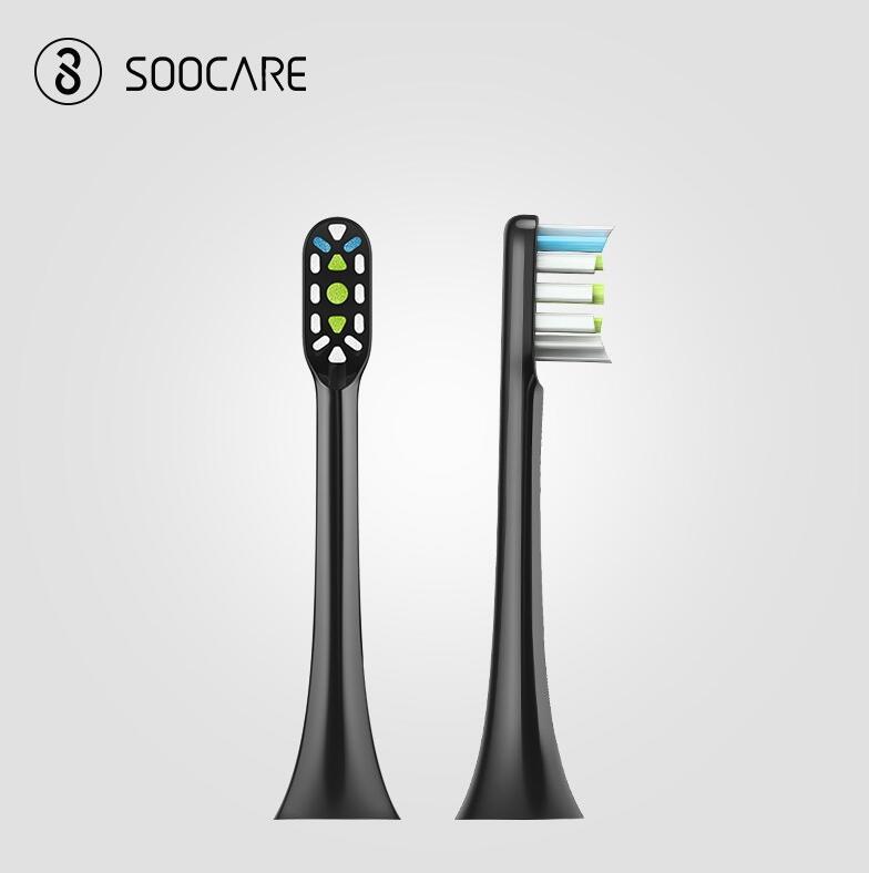 2Pcs-Xiaomi-SOOCAS-X3-ToothBrush-Head-Black-for-Smart-Wireless-Waterproof-Electric-Toothbrush-1149696