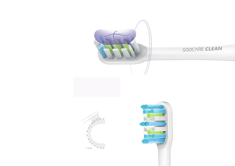 2Pcs-Xiaomi-SOOCAS-X3-ToothBrush-Head-Black-for-Smart-Wireless-Waterproof-Electric-Toothbrush-1149696