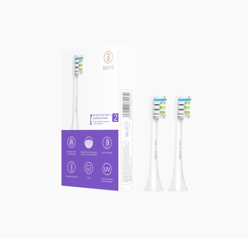 2pcs-Xiaomi-SOOCAS-X1-Replacement-Toothbrush-Heads-For-SOOCAS-X1-Electric-Toothbrush-White-1380382