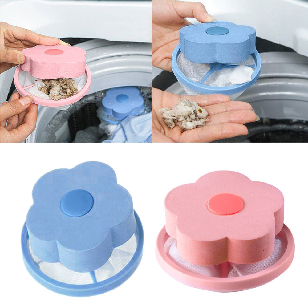 Honana-Home-Flower-Shape-Washing-Machine-Cleaning-Accessory-Lint-Hair-Filter-Remove-Tool-Mesh-Bag-1299889