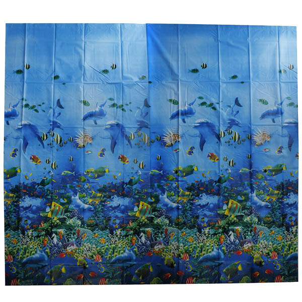 180180cm-Bathroom-Undersea-World-Polyester-Waterproof-Shower-Curtain-975967