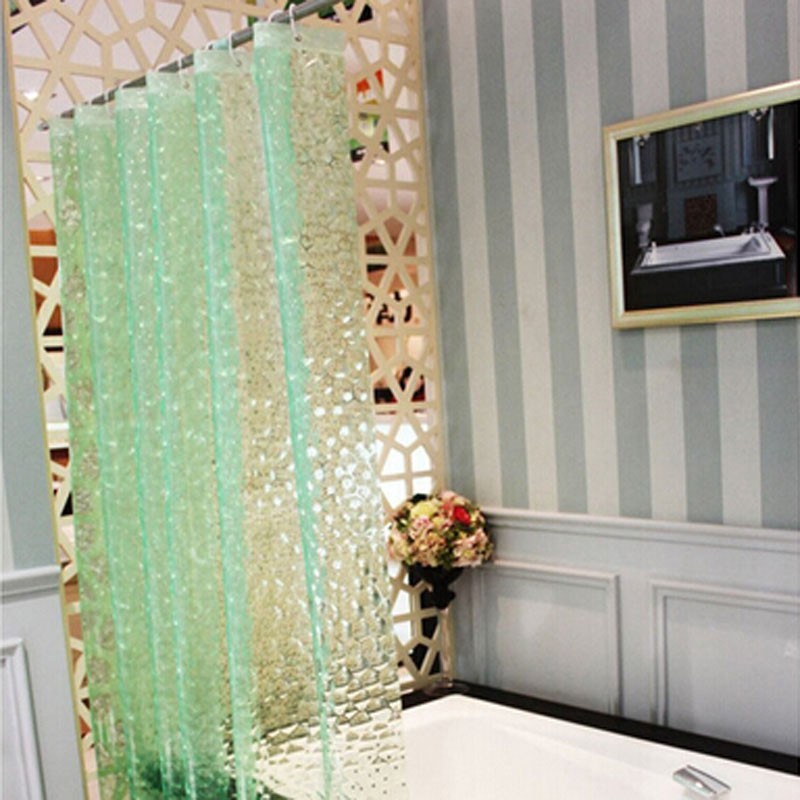 180X180cm-PEVA-Waterproof-Water-Cube-Pattern-Thicker-Bath-Shower-Curtain-1122186