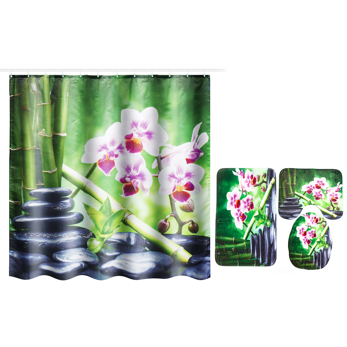 180x180CM-Bamboo-Pebble-Orchid-Toilet-Rug-Mat-Bathroom-Shower-Curtain-with-Hooks-1425087