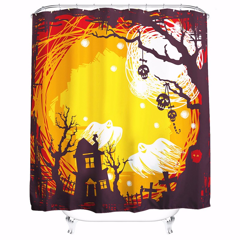 180x180cm-Halloween-Flying-Ghost-Polyester-Shower-Curtain-Bathroom-Decor-with-12-Hooks-1091762
