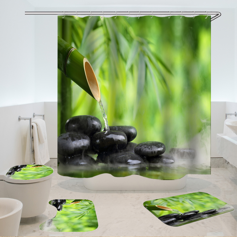 Bamboo-Stone-Non-Slip-Rug-Toilet-Lid-Cover-Bath-Mat-Shower-Curtain-With-12-Rings-1390072