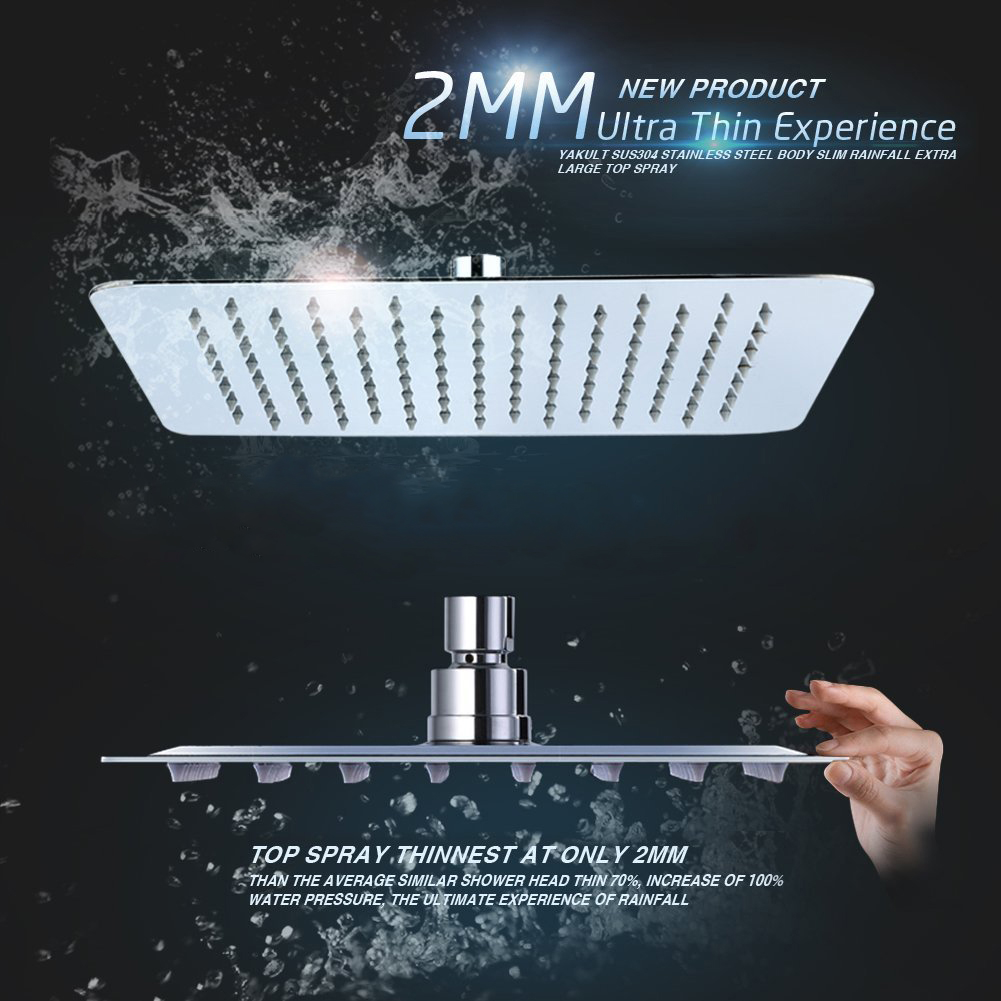 12-Inch-2mm-Thin-Pressurized-Rotatable-Rainfall-Shower-Head-Square-Stainless-Steel-Top-Spray-Head-1087869