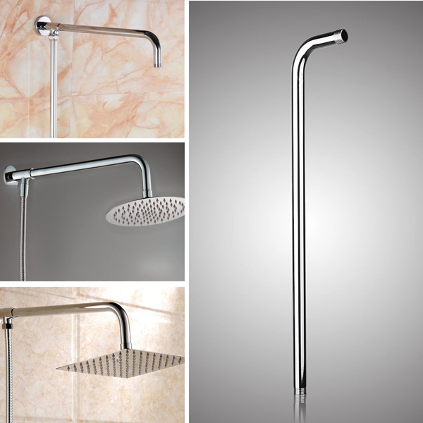 50x10cm-Stainless-Steel-Silver-Shower-Head-Bracket-Wall-Mounted-Tube-Bathroom-Accessories-1077705