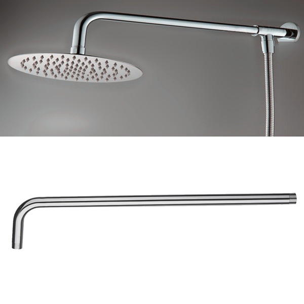 50x10cm-Stainless-Steel-Silver-Shower-Head-Bracket-Wall-Mounted-Tube-Bathroom-Accessories-1077705