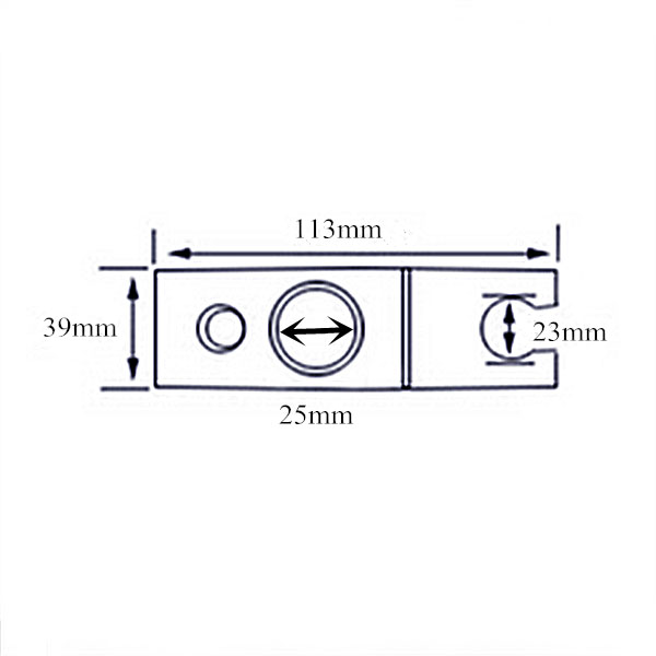 ABS-Chrome-Shower-Rail-Head-Slider-Holder-Adjustable-Bracket-924847