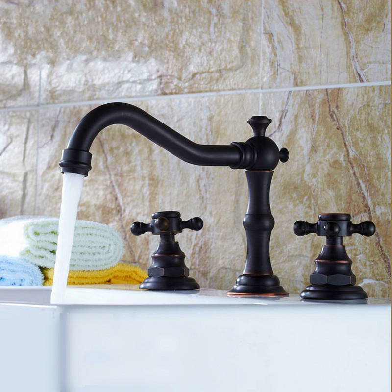 Contemporary-Brass-Bathroom-Basin-Faucet-Mixer-Tap-Oil-Rubbed-Bronze-Two-Handle-Hole-1032239