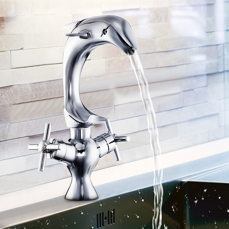 Creative-Dolphin-Shape-Double-Handle-Basin-Sink-Mixer-Tap-Chrome-Finish-Faucet-1001106