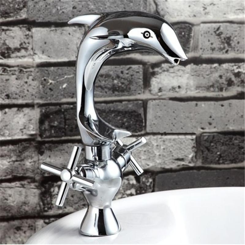 Creative-Dolphin-Shape-Double-Handle-Basin-Sink-Mixer-Tap-Chrome-Finish-Faucet-1001106