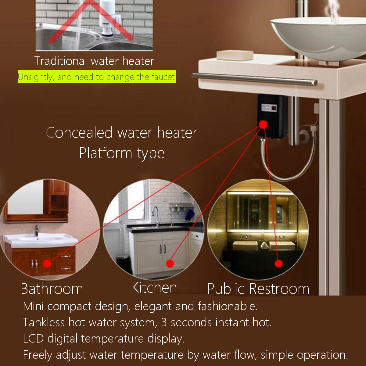 38kW-220V-Tankless-Instant-Electric-Hot-Water-Heater-System-Bathroom-Kitchen-Shower-Set-1369870