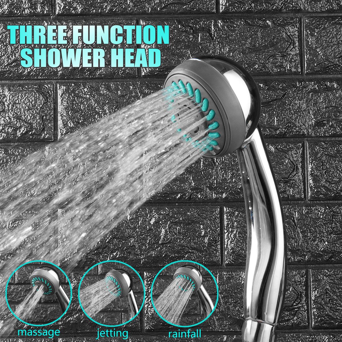 Adjustable-Shower-Head-Three-Function-Rainfall-Bathroom-Wall-Mount-Showerhead-ABS-1398091
