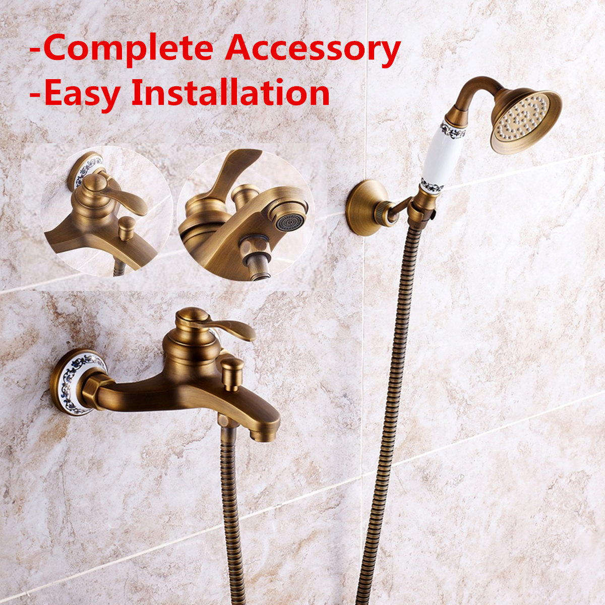 Antique-Brass-Shower-Head-Bathroom-Tub-Faucet-Hand-Held-Tap-Spray-Waterfall-Set-1395971