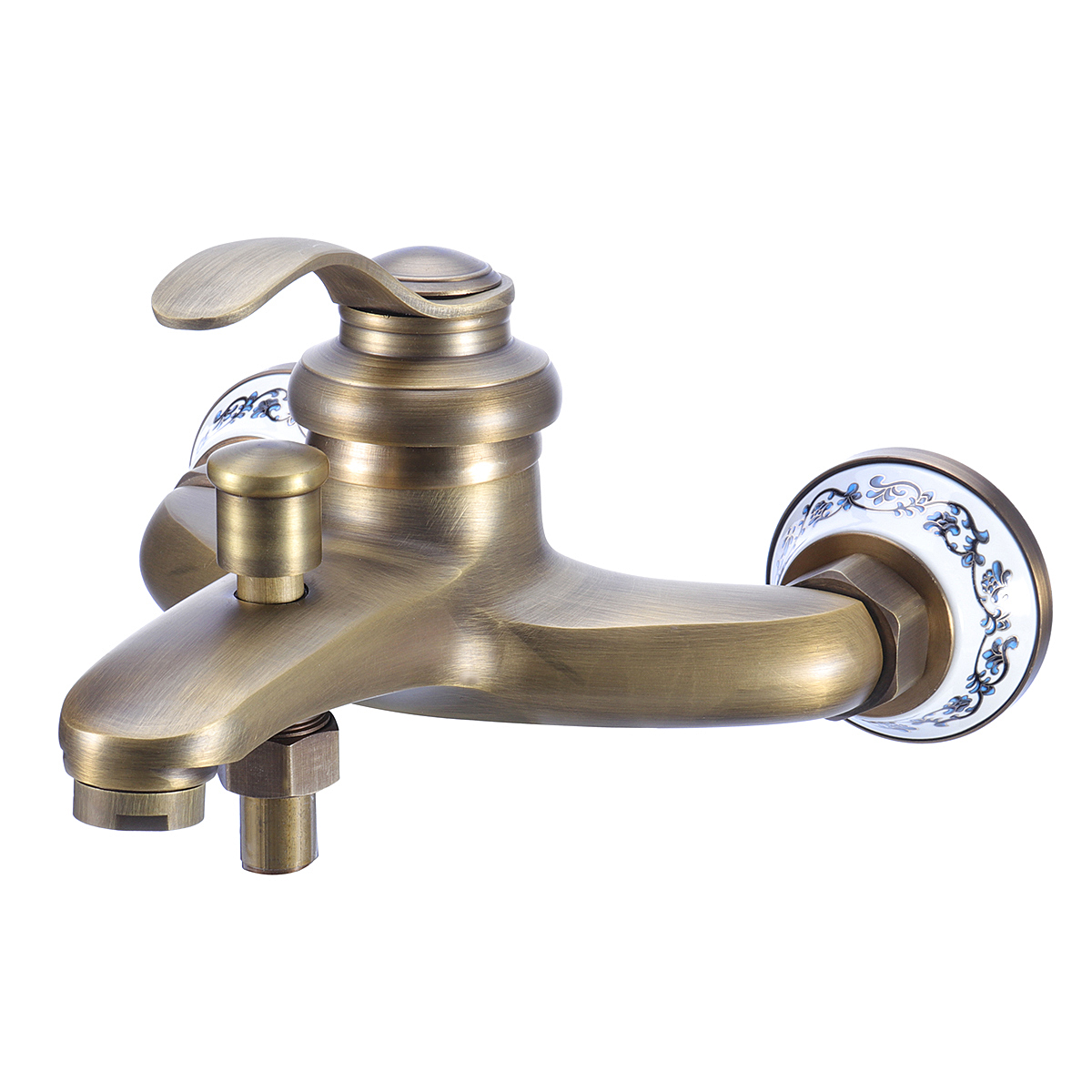 Antique-Brass-Shower-Head-Bathroom-Tub-Faucet-Hand-Held-Tap-Spray-Waterfall-Set-1395971