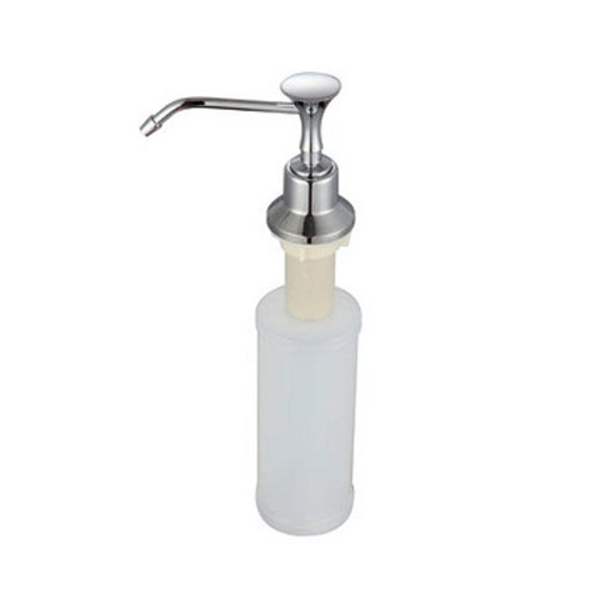 220ml-White-Kitchen-Chrome-Liquid-Soap-Dispenser-Bathroom-Sink-Pump-Bottles-1143010