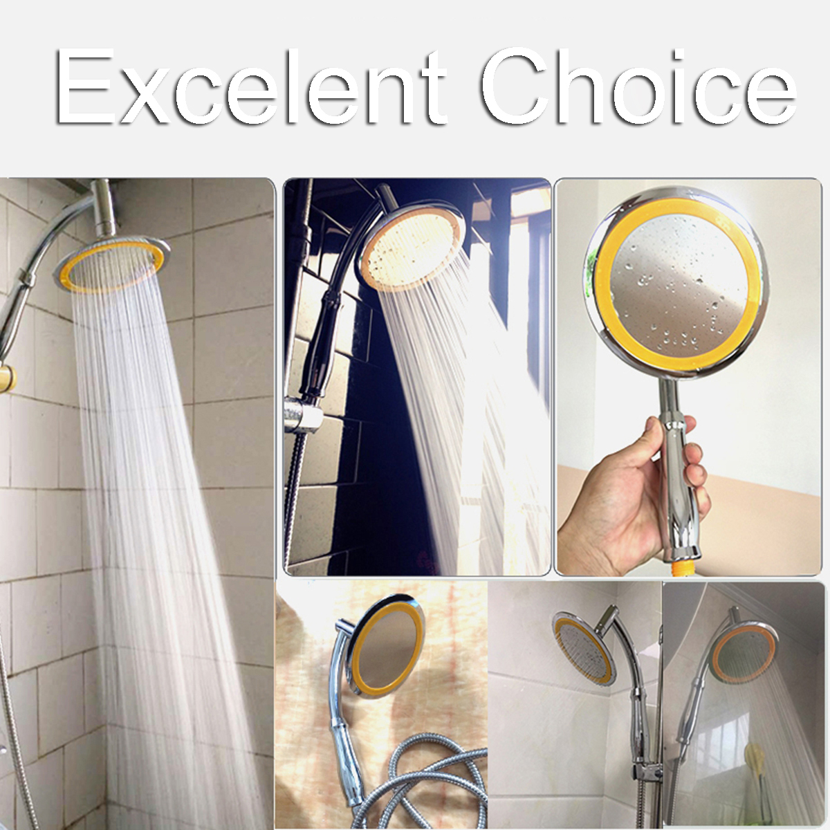6-Inch-Round-Rainfall-Shower-Head-Set-Bathroom-Sprayer-Adjustable-Extension-Arm-1366159