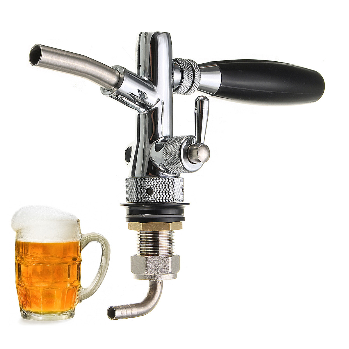 Adjustable-Draft-Beer-Faucet-Home-Brew-Dispenser-with-Flow-Controller-For-Keg-Tap-G58-Shank-1162834