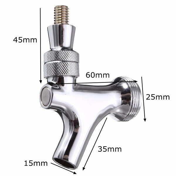 Chrome-Draft-Home-Brew-Beer-Faucet-Tap-for-Kegerator-Tower-Draft-1109896