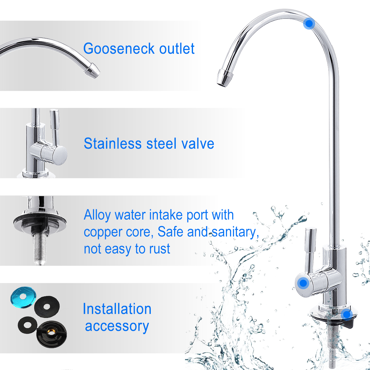 14-Inch-Chrome-Drinking-RO-Water-Filter-Faucet-Finish-Reverse-Osmosis-Sink-Kitchen-1257746