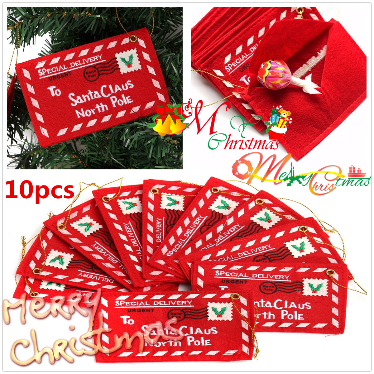 10pcs-Christmas-Santa-Wishing-Letter-Envelopes-Red-Felt-Embroidered-Christmas-Tree-Decor-1008665