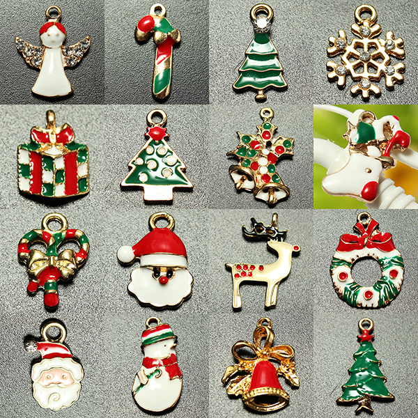 11-Mixed-Gold-Christmas-Gifts-Charms-Tree-Deer-Snowflake-Pendant-953986