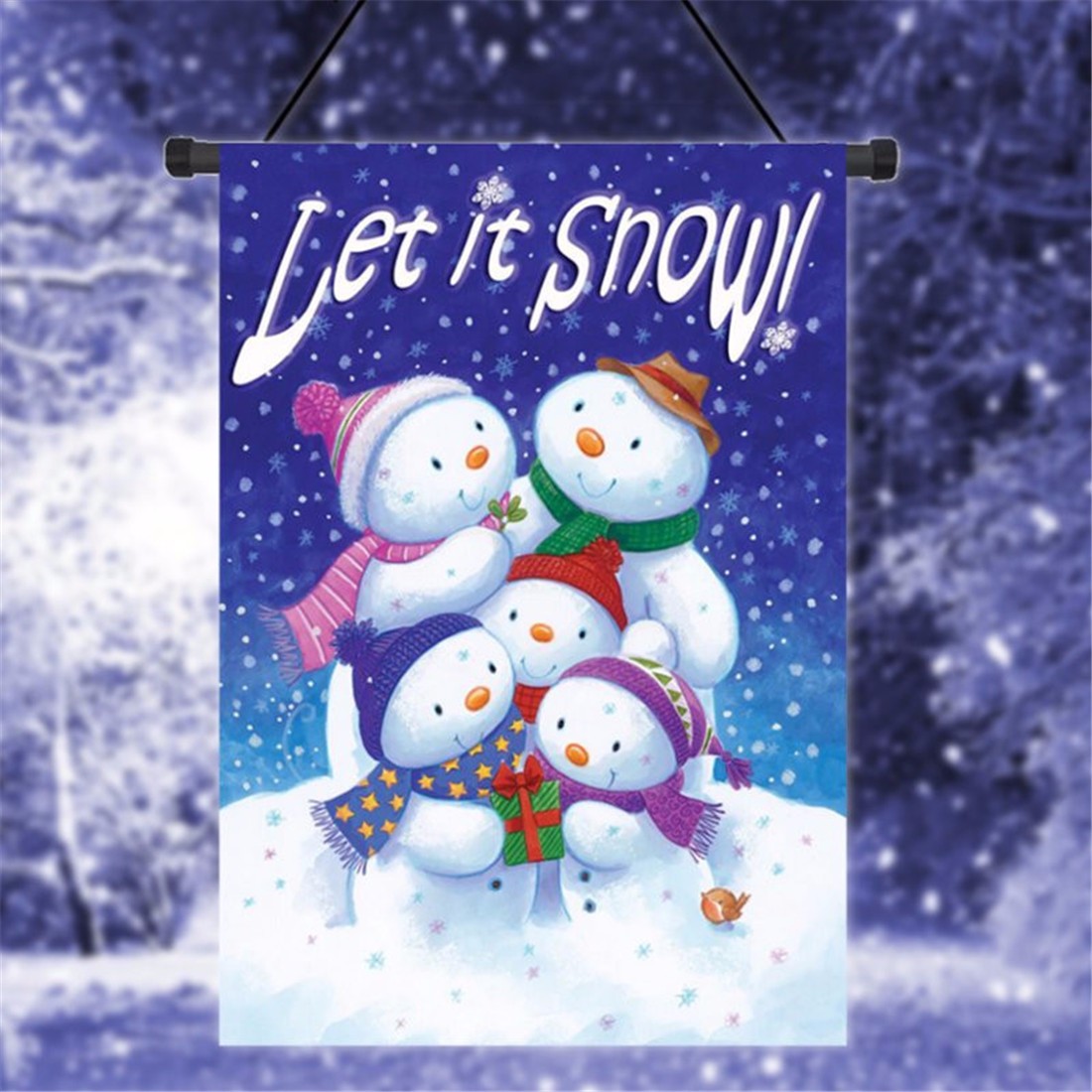 125quot-x-18quot-Christmas-Snow-Winter-Welcome-House-Garden-Flag-Yard-Banner-Decorations-1352962