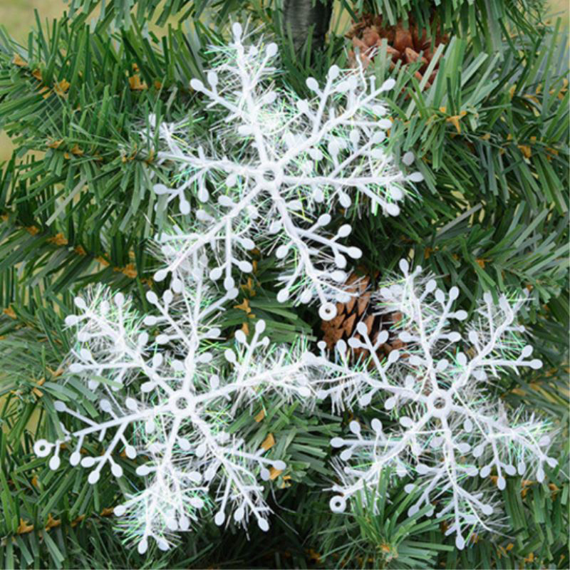 Christmas-Tree-Decorations-36pcs-Snowflakes-White-Plastic-Artificial-Snow-Christmas-Decorations-1223090