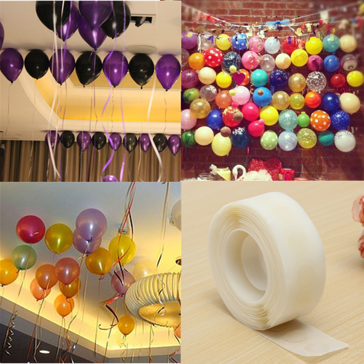 250pcs-Glue-Dots-Wedding-Party-Balloon-Permanent-Adhesive-Bostik-988483