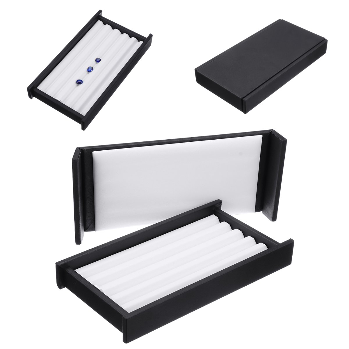 5-Strip-Jewelry-Box-Display-Tray-Stone-Storage-Box-Gem-Show-Case-Holder-Organizer-1442406