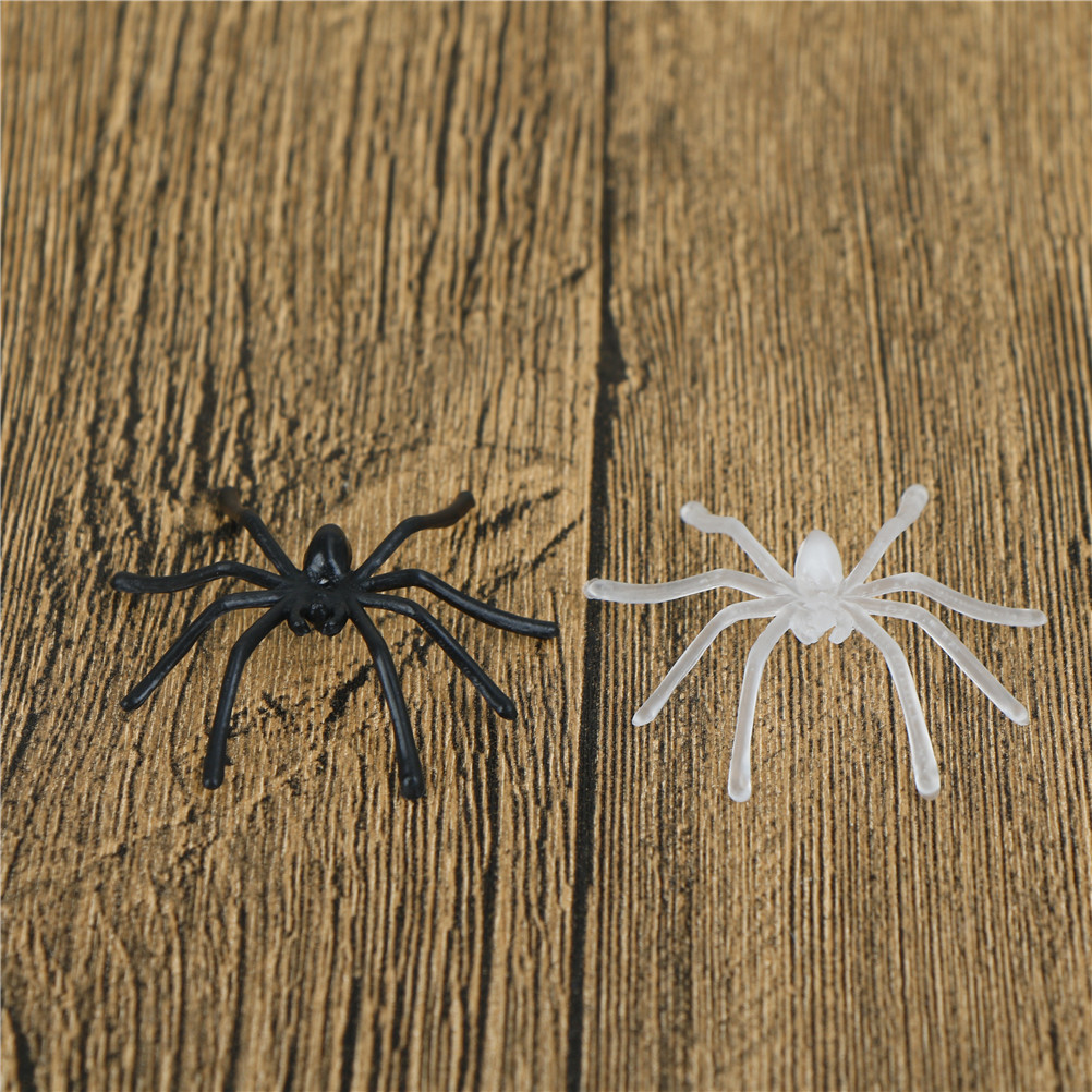 30PcsPack-Halloween-Decorative-Spiders-Small-Plastic-Fake-Spider-Prank-Toys-Haunted-House-Prop-white-1341711